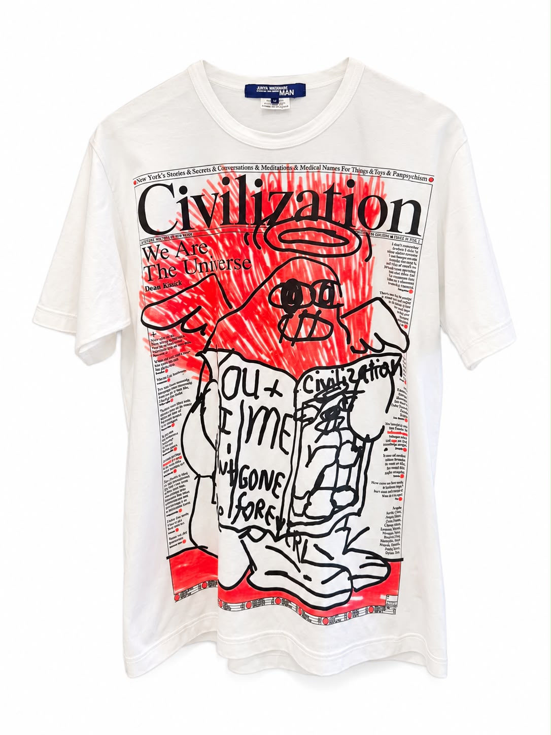 JUNYA WATANABE MAN × Civilization High-density cotton T-Shirt