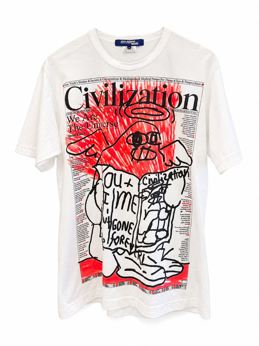 JUNYA WATANABE MAN × Civilization High-density cotton T-Shirt